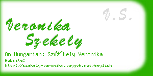 veronika szekely business card